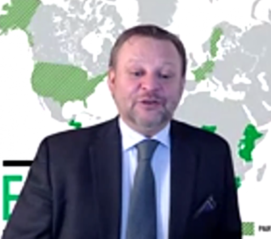 Prof. Kohlin Gunnar opening the EfD-Mak policy dialogue via zoom