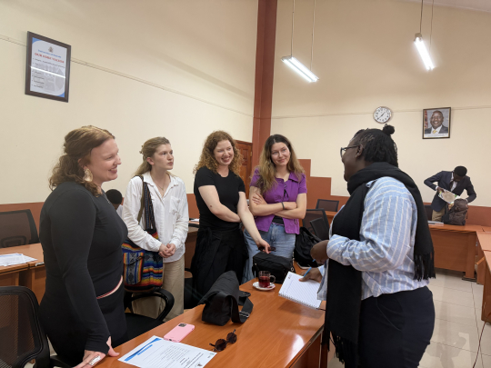 Aalto University students engage the EfD Kenya team on textile waste and sustainability. Photo: EfD Kenya