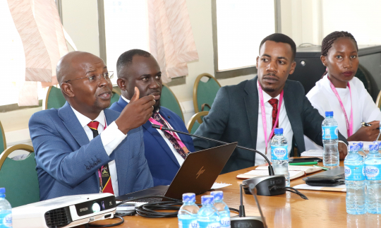 Prof. Edward Bbaale presenting 