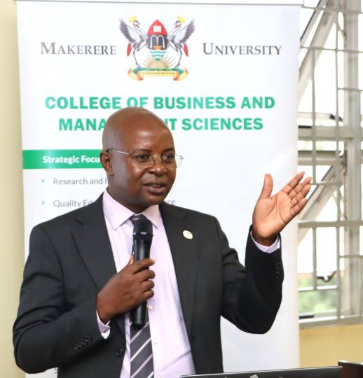 Prof. Edward Bbaale making his welcome and opening remarks: Photo by Jane Anyango