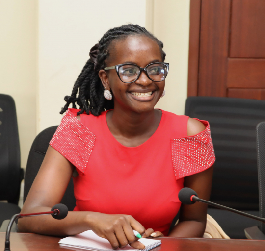 Outgoing internee. Ruth Asiimwe hailed for humility: Photo by Jane Anyango