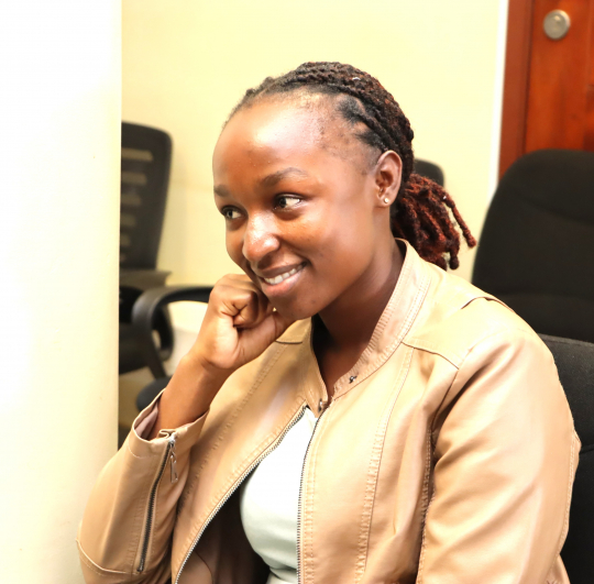 Kevin Apolot is the incoming internee: Photo by Jane Anyango