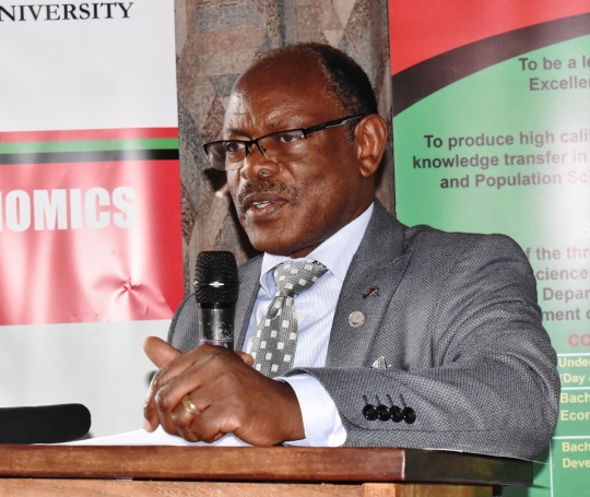 Mak Vice Chancellor Prof. Barnabas  Nawangwe opening the dialogue