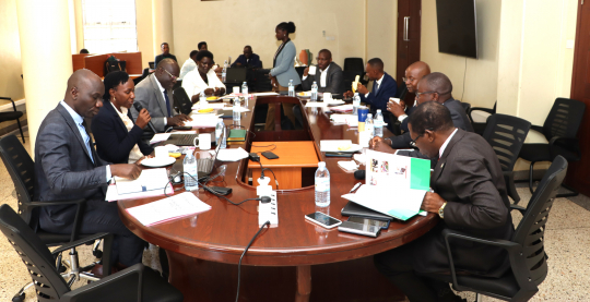 Members of the Advisory Board meeting in the EfD conference room at Makerere university.JPG