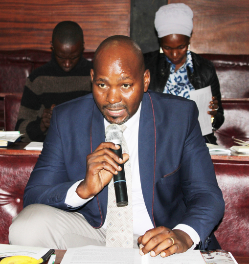 Anthony Mwidyeki representing the CAO