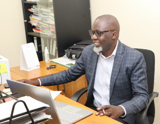 Nathan Mununuzi speaking from his office in the Ministry of Water and Environment