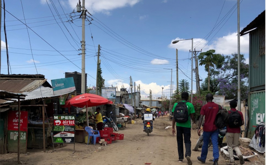 Figure 2. Mukuru informal settlement in Nairobi, Kenya. The location of the study.