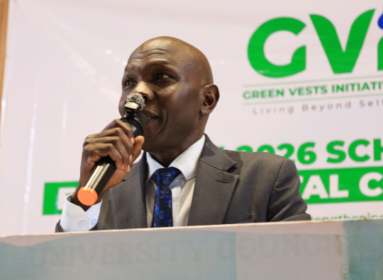 NEMAs representaitive Ikalai Wilber making his remarks: Photo by EfD Mak