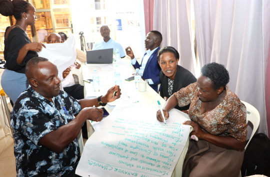 Participants in a group exercise