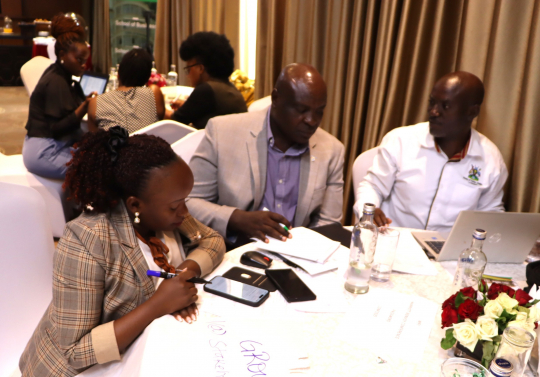 Participants in a group exercise