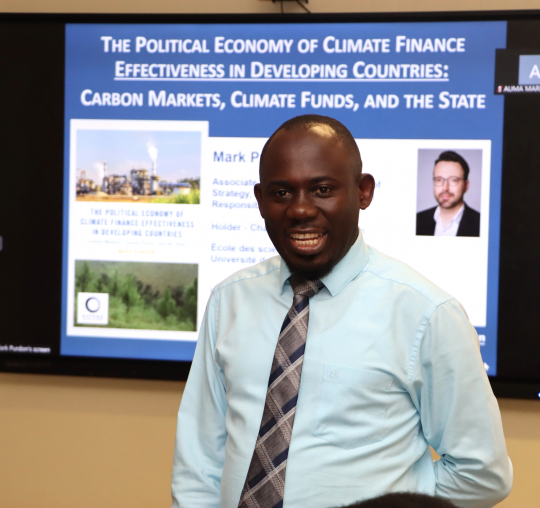 Peter Babyenda representing the Director during the seminar: Photo by Jane Anyango