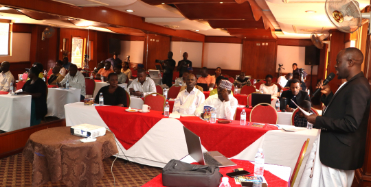 Peter Babyenda representing the Director EfD-Mak Centre: Photo by Jane Anyango