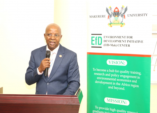 Edward Bbaale delivering the official opening remarks: Photo by Jane Anyango
