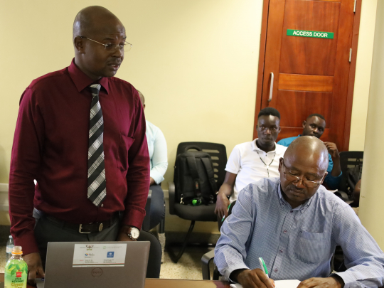 Prof. Bbaale speaking