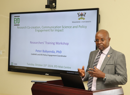 Prof. Edward Bbaale delivering his opening remarks