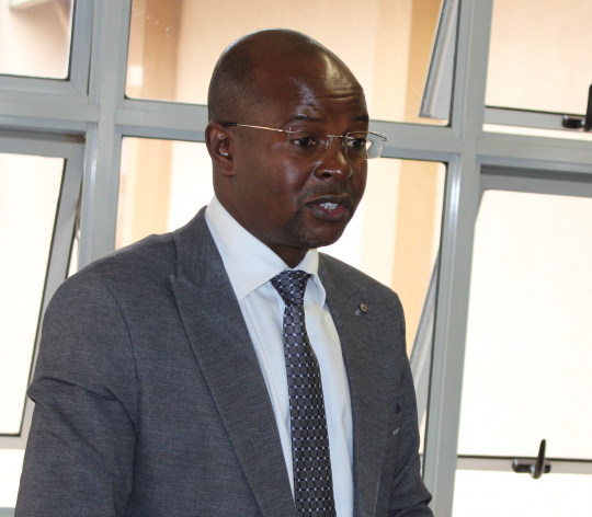 Prof. Edward Bbaale delivering his welcome remarks: Photo: EfD-Mak centre