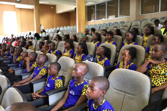 Some of the primary school children attending the conference: Photo by EfD-Mak