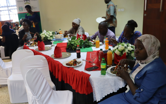 Some of the participants at the party