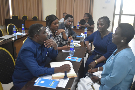The participants having group discussion. Phot by Salvatory