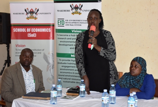 Hon. Betty Naluyima speaking