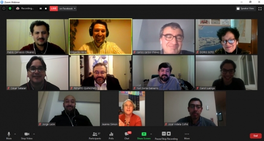 Participants in Zoom webinar