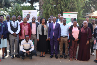 Participants in a group photo after the opening ceremony