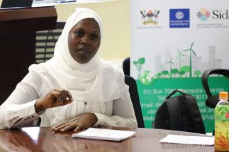 Dr. Aisha Nanyiti presenting the study findings