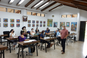 Students during a class with Prof. Roger Madrigal