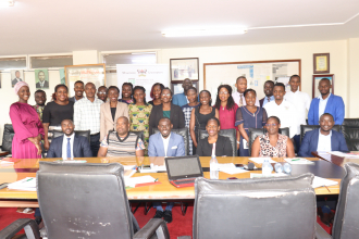 Participants pose for a group photo after the policy dialogue. Photo: EfD-Mak Centre