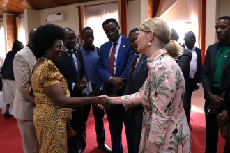 Minister Monica Musenero and H.E. Maria Håkansson 