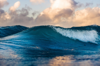 A picture of the ocean