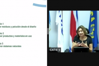 Ph.D Leida Mercado shared information about circular economy during the event