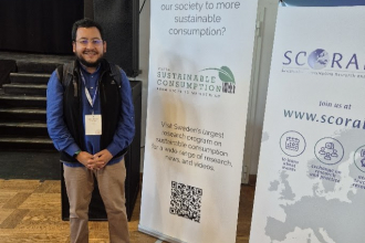EfD researcher Pablo Evia shared insights on sustainable consumption strategies at the conference.