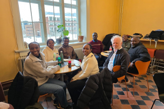 Participants share a moment with the students. Captured by Salvatory