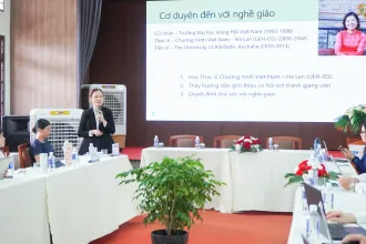 Dr. Dang Le Hoa shared her story "The journey of growth in leadership"